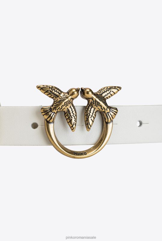 curele | centura păsări dragoste cu lanț Pinko aur alb-vechi B0D081052