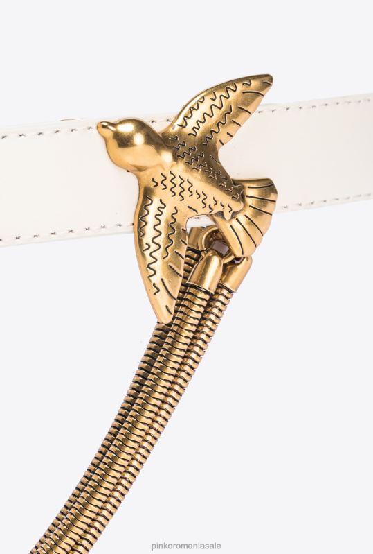 curele | centura păsări dragoste cu lanț Pinko aur alb-vechi B0D08999