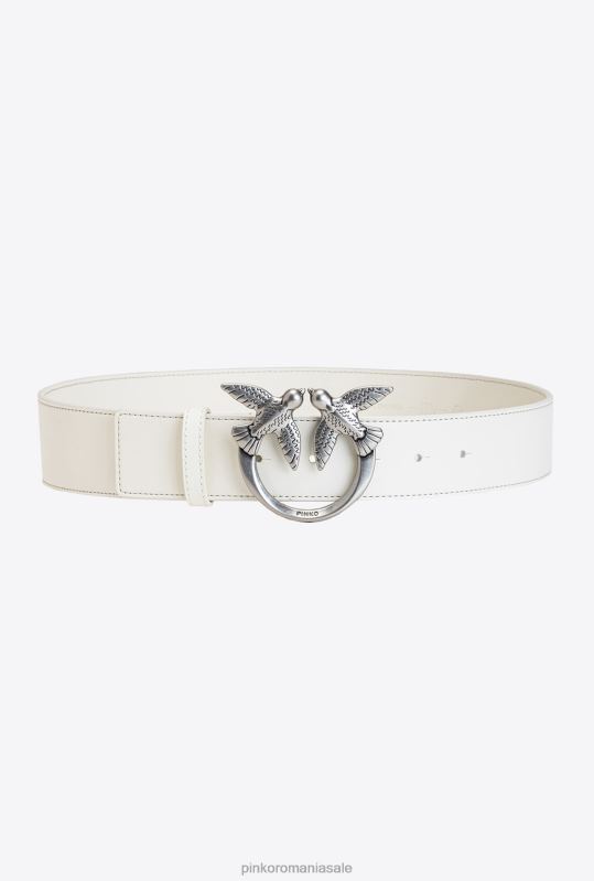 curele | curea din piele păsări dragoste Pinko argint alb-vechi B0D08990