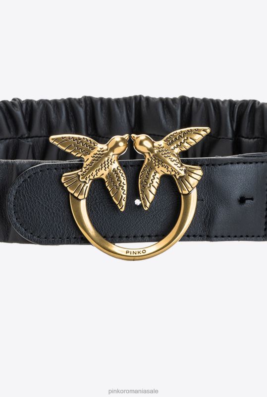 curele | curea păsărilor de dragoste adunate Pinko aur negru-vechi B0D081047