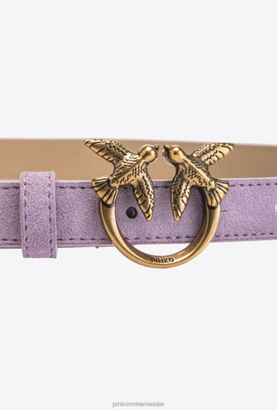 curele | curea subtire de piele intoarsa pasari Pinko iris-aur antic B0D08979