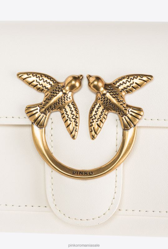 posete | geantă de dragoste pur și simplu portofel Pinko aur alb-vechi B0D081125