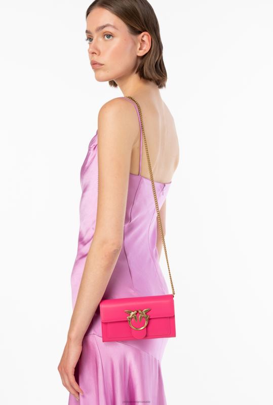 posete | geantă de dragoste pur și simplu portofel Pinko aur roz-vechi B0D081123