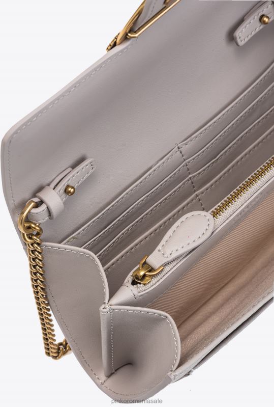 posete | geantă de dragoste pur și simplu portofel Pinko pinguin gri-aur antic B0D081124