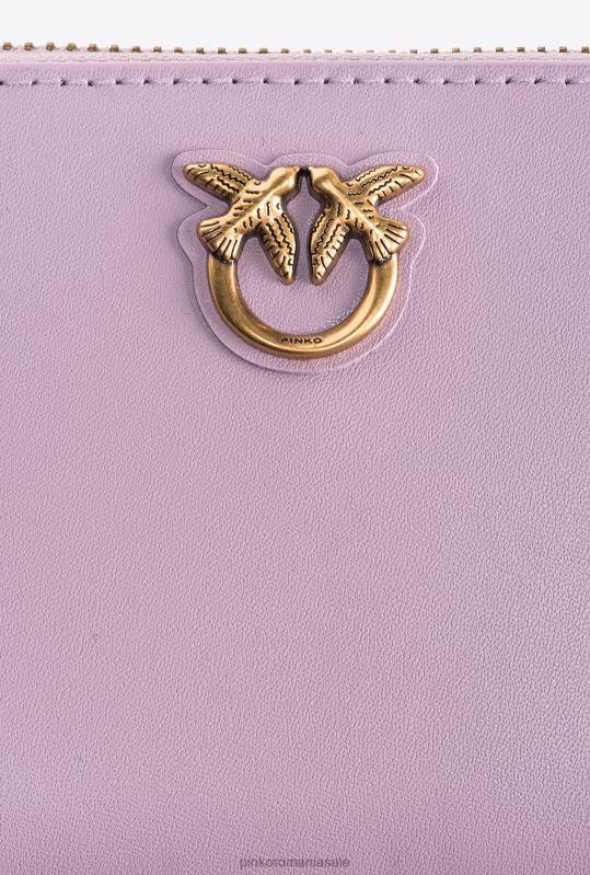 posete | posetă pătrată din piele cu fermoar Pinko iris-aur antic B0D081143