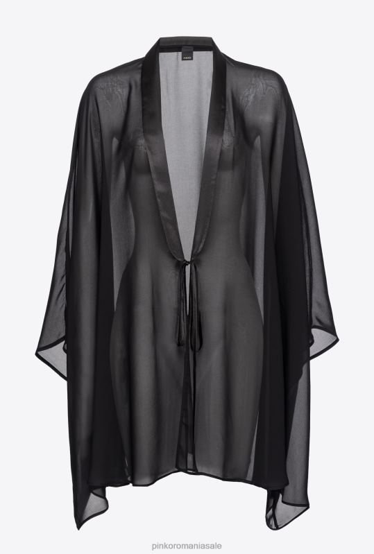 ridic din umeri | șifon ridicând din umeri Pinko limuzina neagră B0D081265