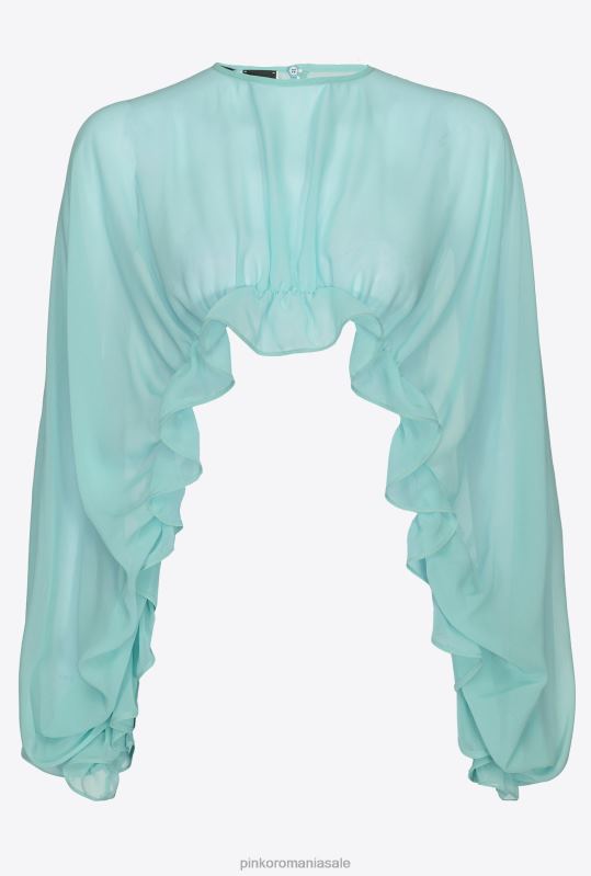 ridic din umeri | ridic din umeri ciufulit Pinko albastru nil B0D08627