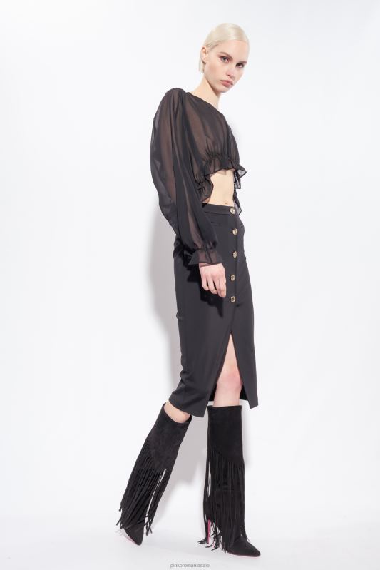 ridic din umeri | ridic din umeri ciufulit Pinko limuzina neagră B0D08625