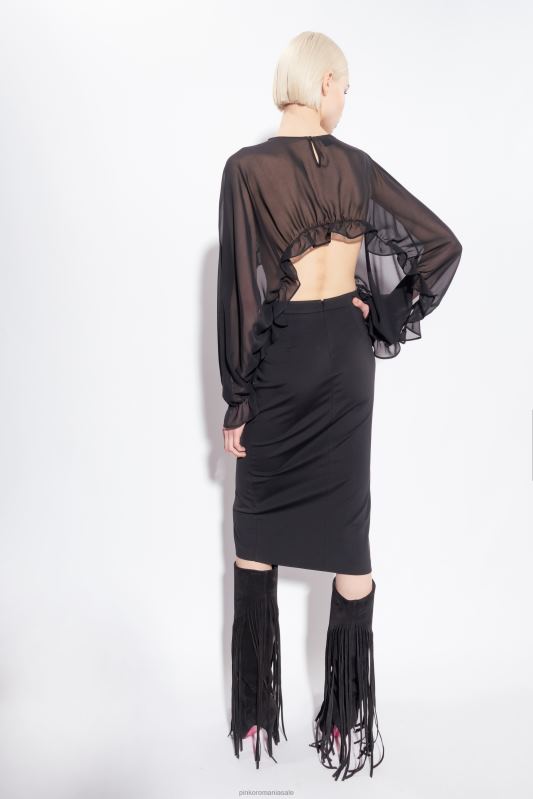 ridic din umeri | ridic din umeri ciufulit Pinko limuzina neagră B0D08625