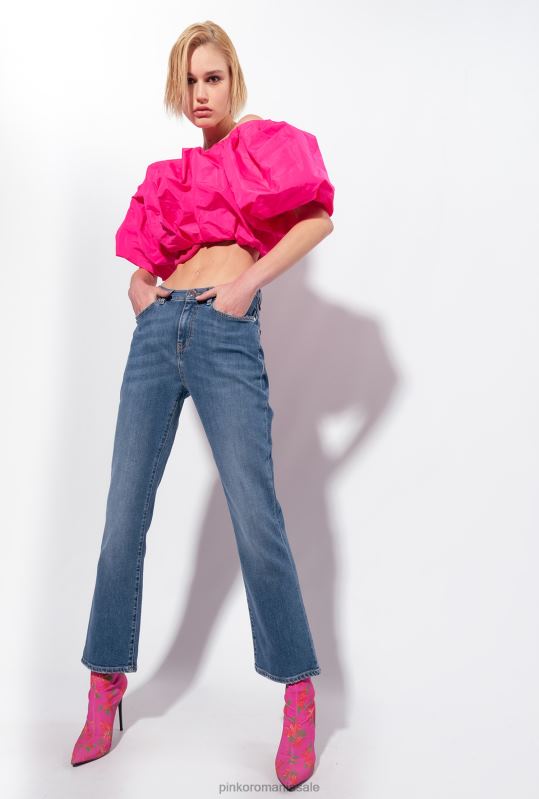 blugi | blugi bootcut din denim stretch Pinko spălare mijlocie închisă B0D08849