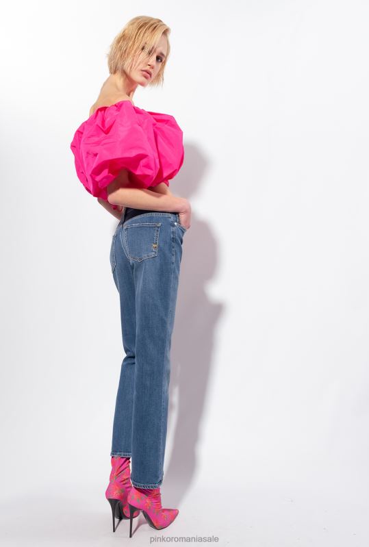 blugi | blugi bootcut din denim stretch Pinko spălare mijlocie închisă B0D08849