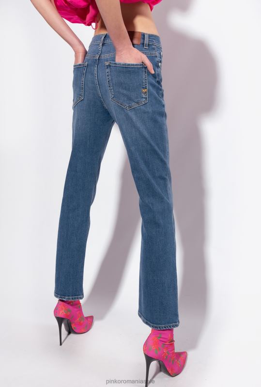 blugi | blugi bootcut din denim stretch Pinko spălare mijlocie închisă B0D08849