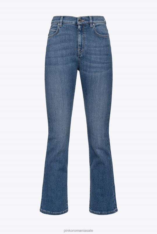 blugi | blugi bootcut din denim stretch Pinko spălare mijlocie închisă B0D08849