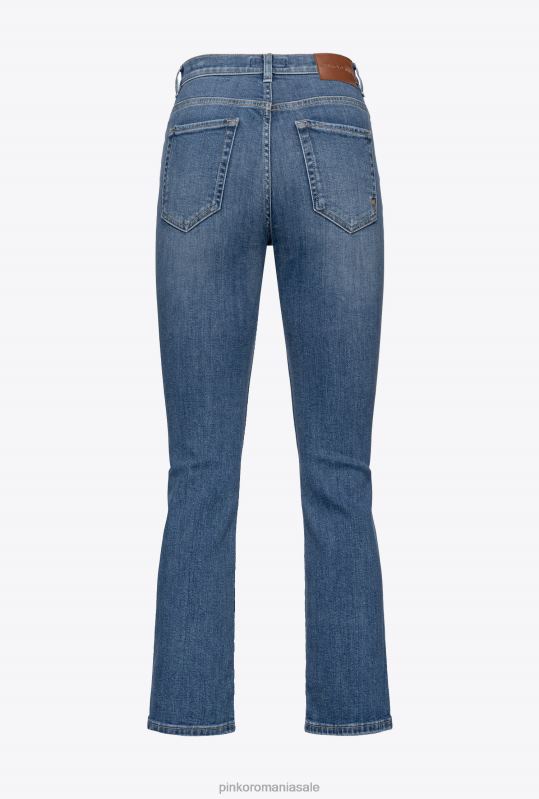 blugi | blugi bootcut din denim stretch Pinko spălare mijlocie închisă B0D08849