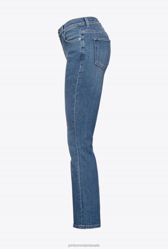 blugi | blugi bootcut din denim stretch Pinko spălare mijlocie închisă B0D08849