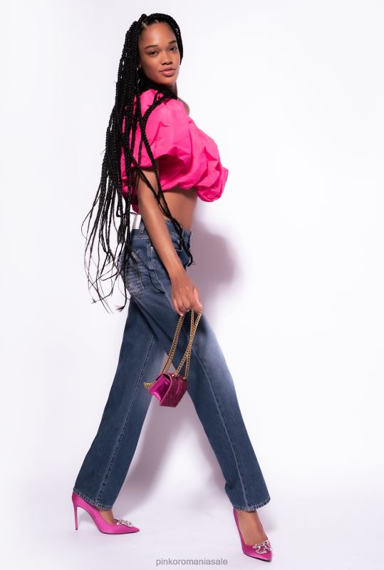 blugi | blugi boyfriend slouchy din denim Pinko spălare vintage închisă B0D08862