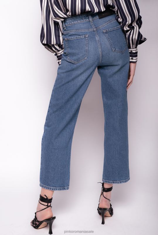blugi | blugi din denim reciclat cu croială dreaptă Pinko albastru stea safir B0D08890