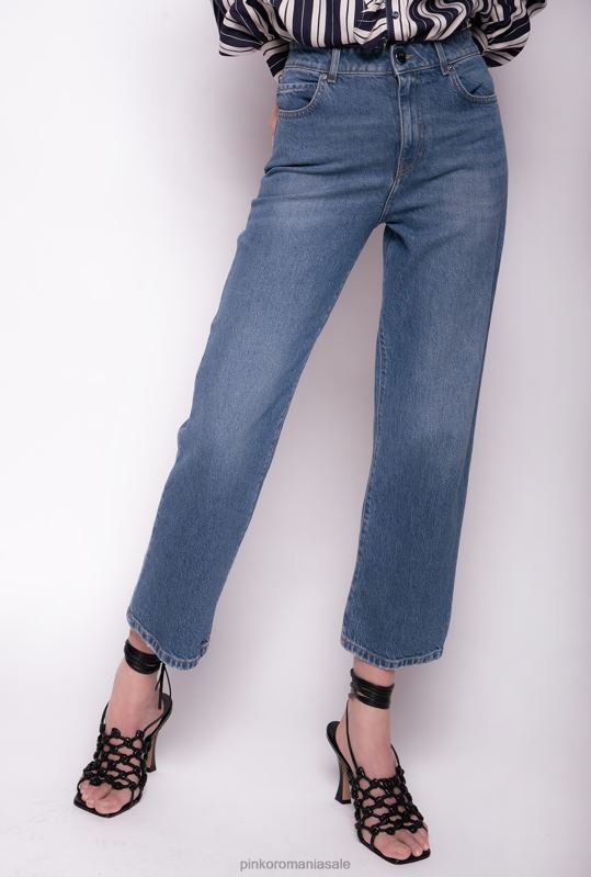 blugi | blugi din denim reciclat cu croială dreaptă Pinko albastru stea safir B0D08890