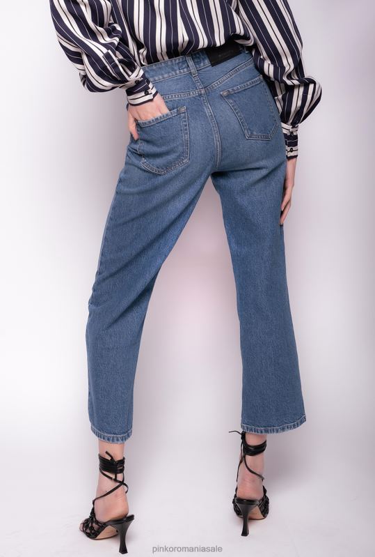 blugi | blugi din denim reciclat cu croială dreaptă Pinko albastru stea safir B0D08890