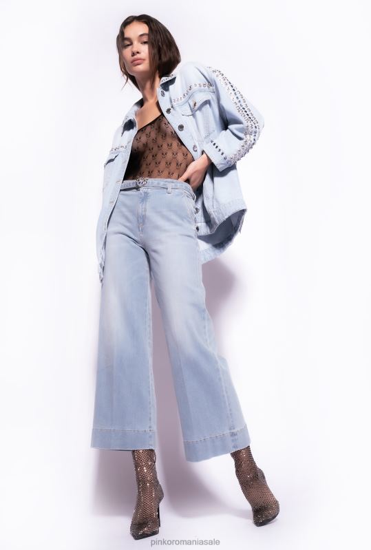 blugi | blugi evazați cu centură Pinko spălare vintage ușoară B0D08865