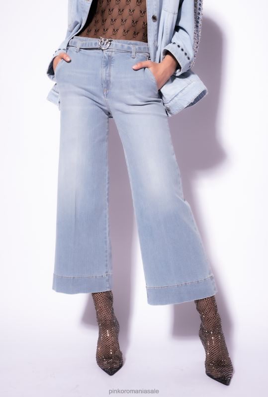 blugi | blugi evazați cu centură Pinko spălare vintage ușoară B0D08865