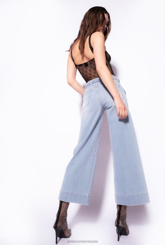 blugi | blugi evazați cu centură Pinko spălare vintage ușoară B0D08865