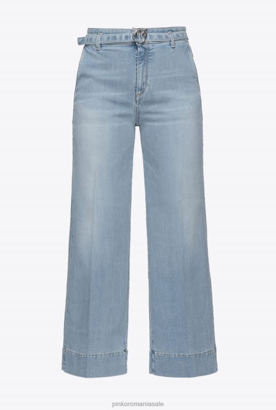 blugi | blugi evazați cu centură Pinko spălare vintage ușoară B0D08865