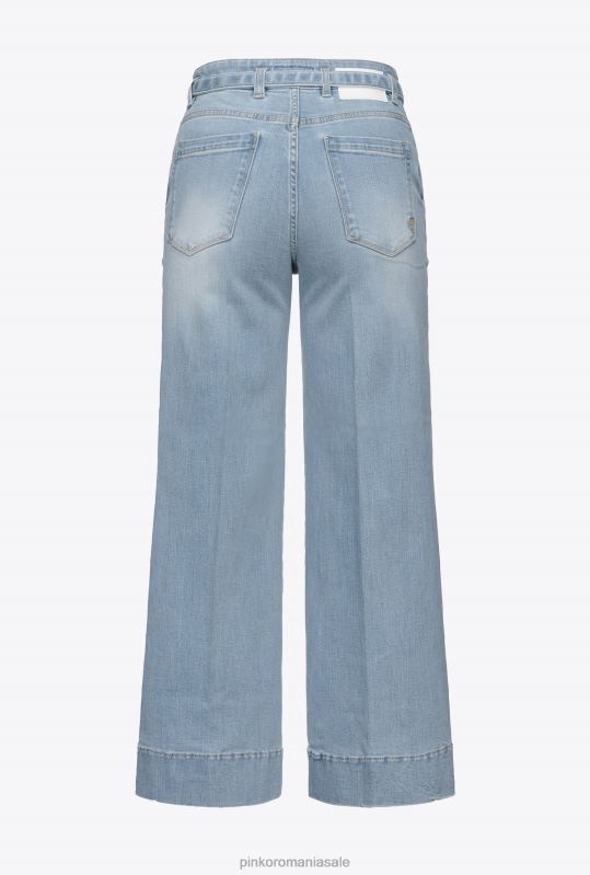 blugi | blugi evazați cu centură Pinko spălare vintage ușoară B0D08865