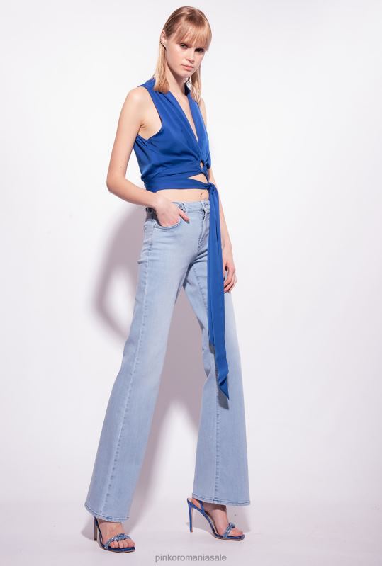 blugi | blugi evazați cu șireturi Pinko spălare vintage ușoară B0D08854