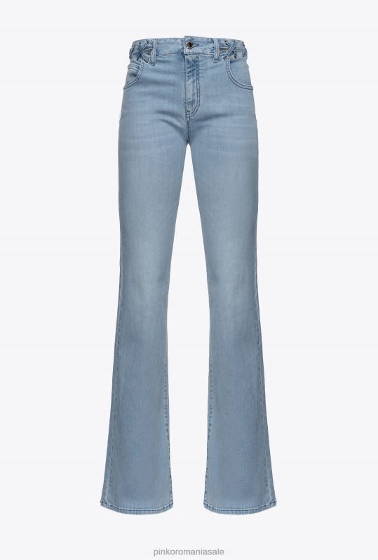 blugi | blugi evazați cu șireturi Pinko spălare vintage ușoară B0D08854