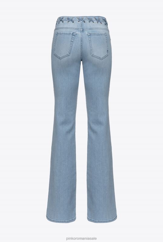 blugi | blugi evazați cu șireturi Pinko spălare vintage ușoară B0D08854