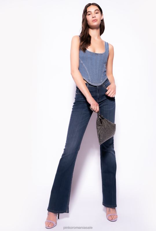 blugi | blugi evazați cu talie joasă Pinko spălare mijlocie închisă B0D08863