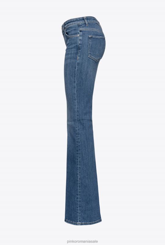 blugi | blugi evazați cu talie joasă Pinko spălare mijlocie închisă B0D08863