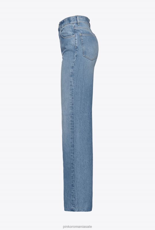 blugi | blugi largi cu talie înaltă Pinko spălare cu piatră ușoară-medie B0D08850