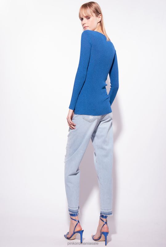 blugi | blugi mom-fit distressed Pinko spălare ușoară cu înălbitor B0D08852