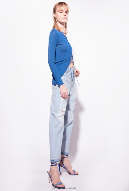 blugi | blugi mom-fit distressed Pinko spălare ușoară cu înălbitor B0D08852