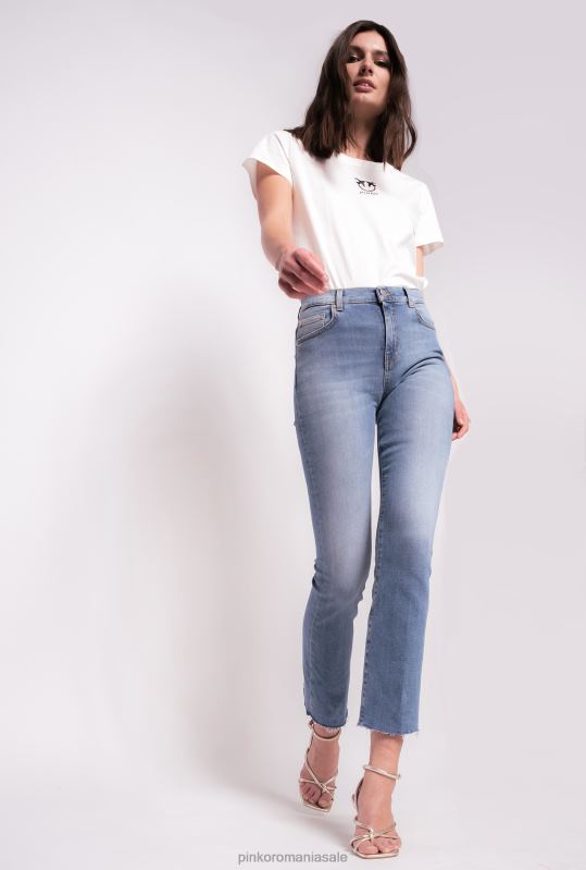 blugi | blugi până la glezne tăiate cu cizme Pinko dolp. albastru portelan B0D08894