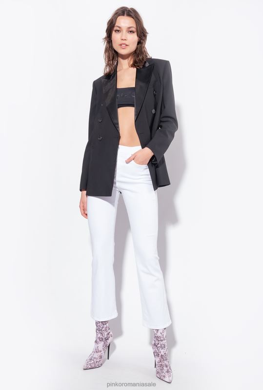 blugi | blugi power bull bootcut Pinko alb strălucitor B0D08877