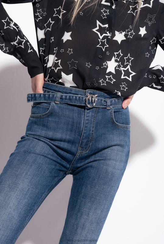 blugi | blugi skinny cross-stretch Pinko spălare vintage medie B0D08848