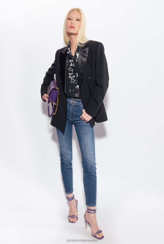 blugi | blugi skinny cross-stretch Pinko spălare vintage medie B0D08848