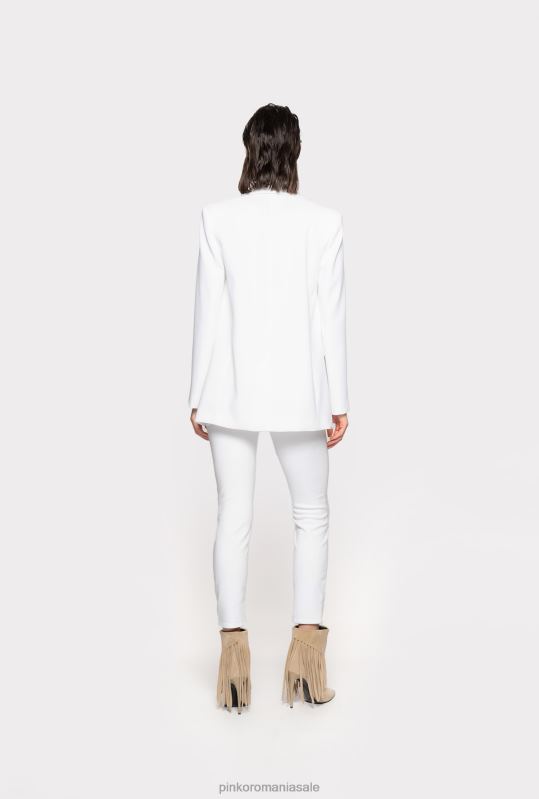 blugi | blugi skinny din denim elastic Pinko alb strălucitor B0D08882