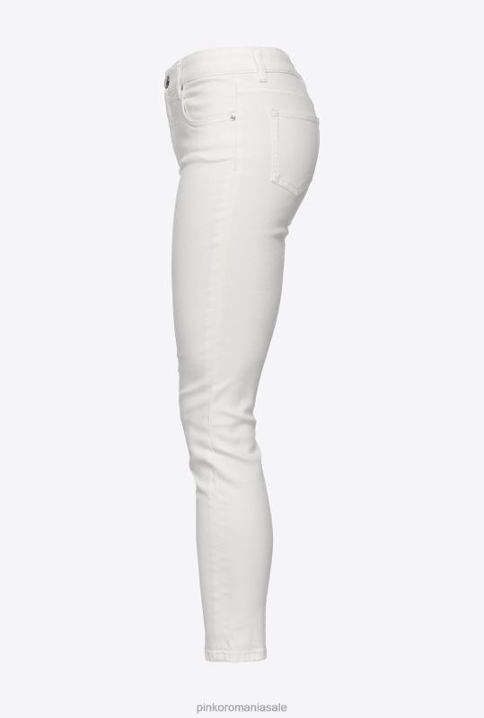 blugi | blugi skinny din denim elastic Pinko alb strălucitor B0D08882