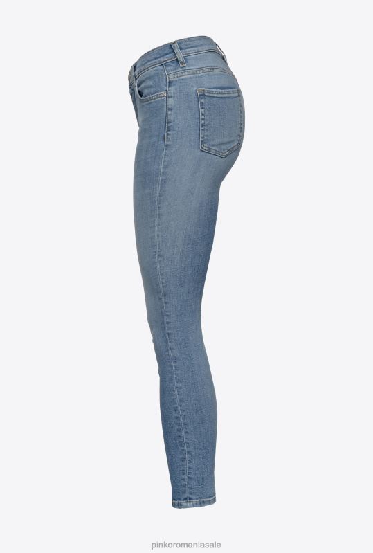 blugi | blugi skinny din denim elastic Pinko spalare usoara B0D08881
