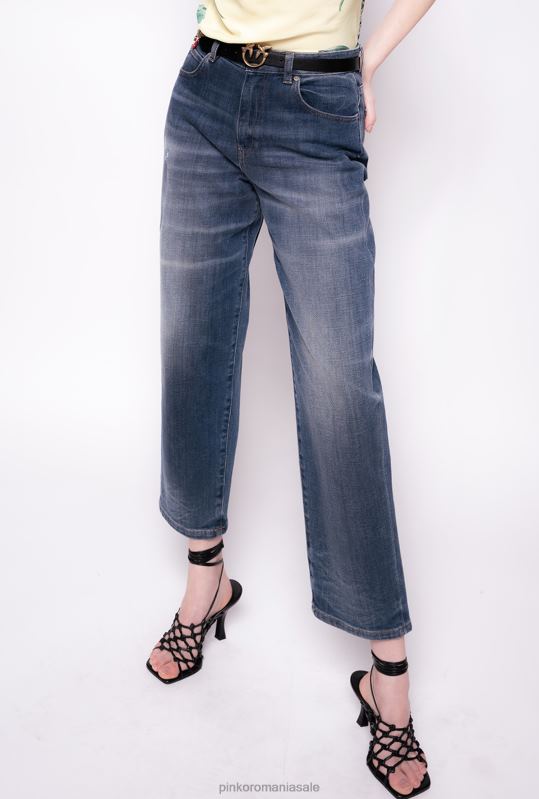 blugi | blugi vintage din denim mom-fit Pinko mostrine blue B0D08889