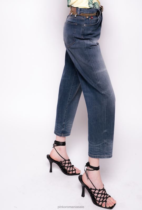 blugi | blugi vintage din denim mom-fit Pinko mostrine blue B0D08889