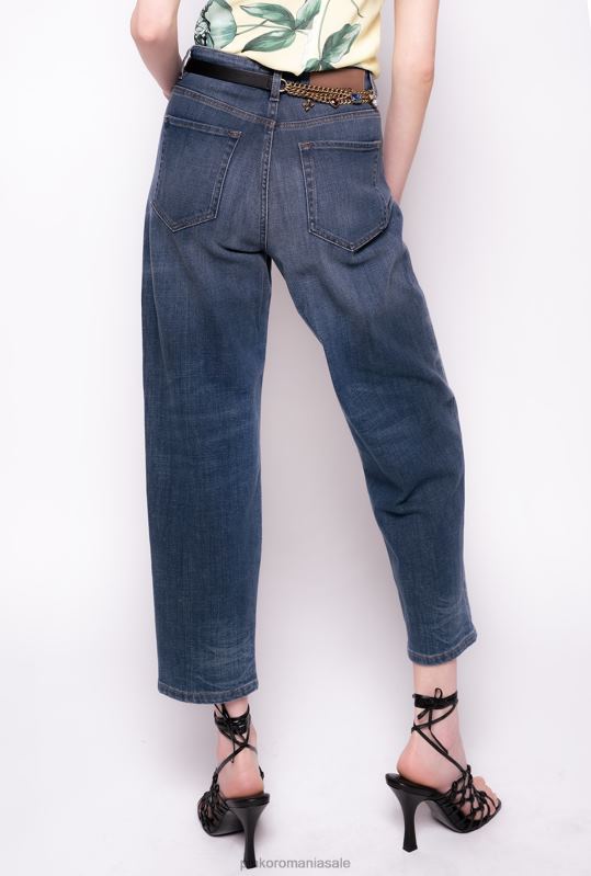 blugi | blugi vintage din denim mom-fit Pinko mostrine blue B0D08889