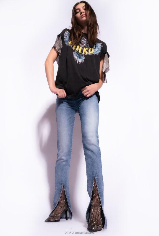 blugi | blugi vintage skinny cu fanta Pinko spălare vintage ușoară B0D08856