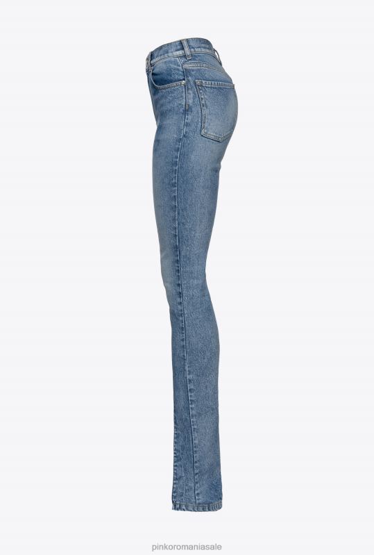 blugi | blugi vintage skinny cu fanta Pinko spălare vintage ușoară B0D08856
