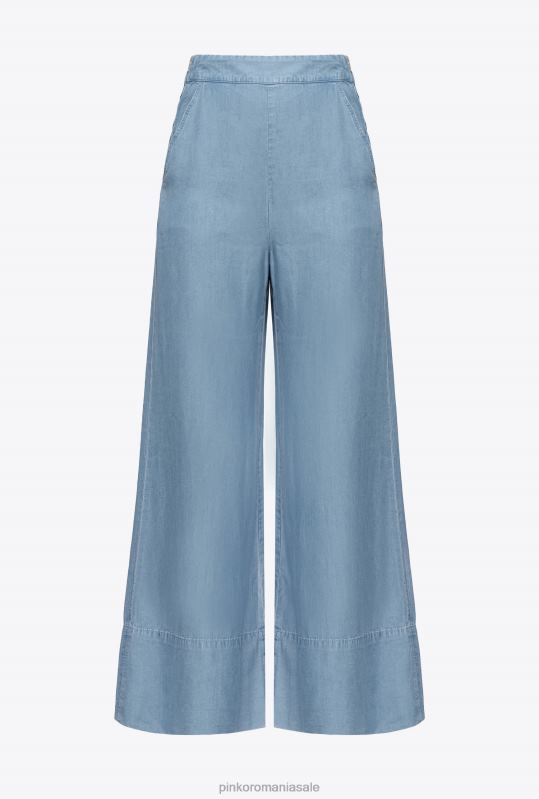 blugi | denim cu picioare largi și blugi lyocell Pinko spălare ușoară cu înălbitor B0D08730