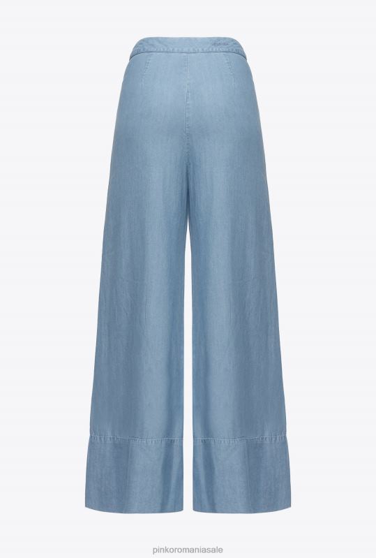blugi | denim cu picioare largi și blugi lyocell Pinko spălare ușoară cu înălbitor B0D08730